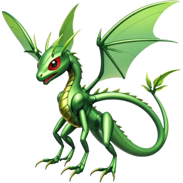 Shiny Futuristic Slim Cool Badass Exotic Flygon-Scyther-Hybrid-Creature emoji