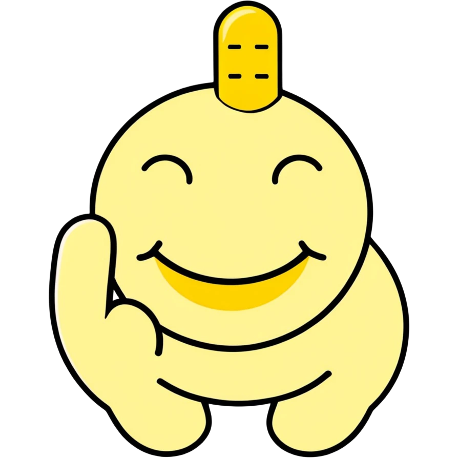 Smiley face middle finger  emoji