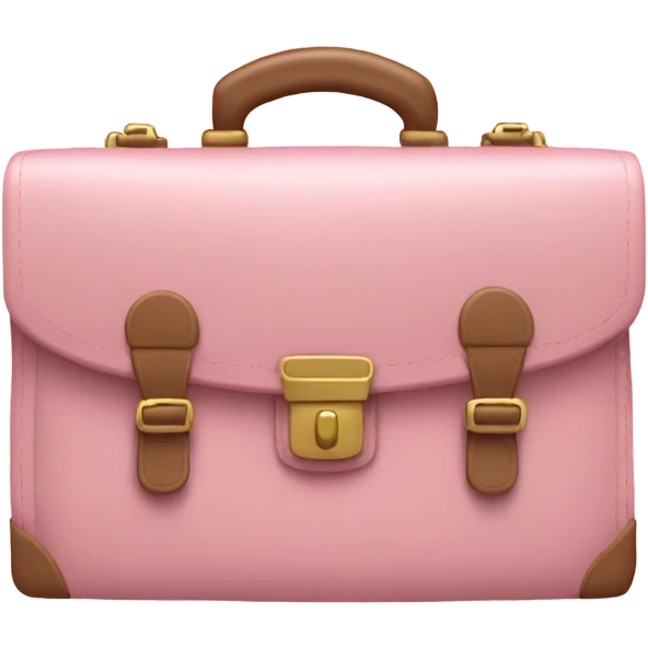 A soft pink briefcase emoji