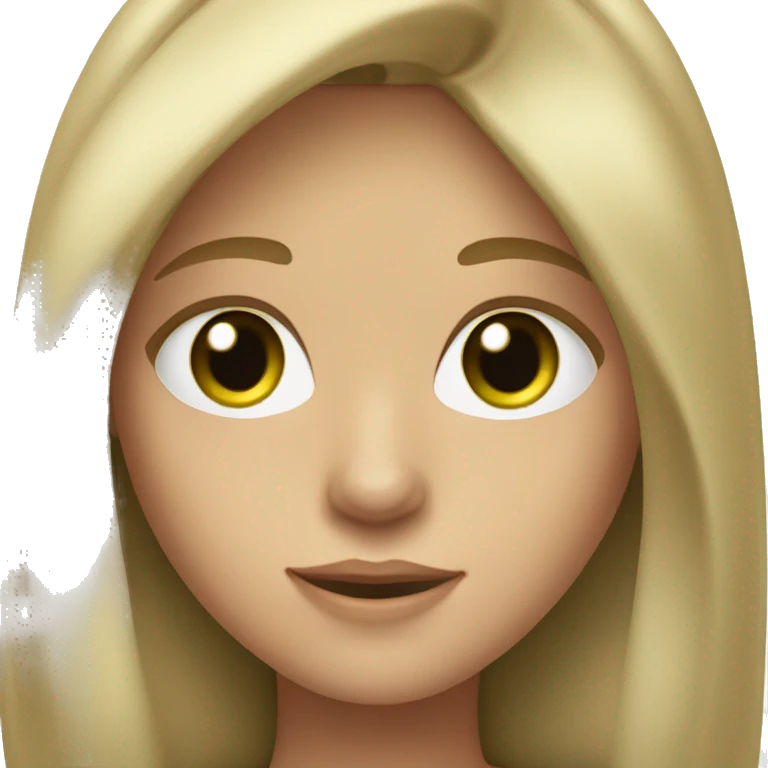 girl about 12 years old with dark blond hair and green eyes emoji