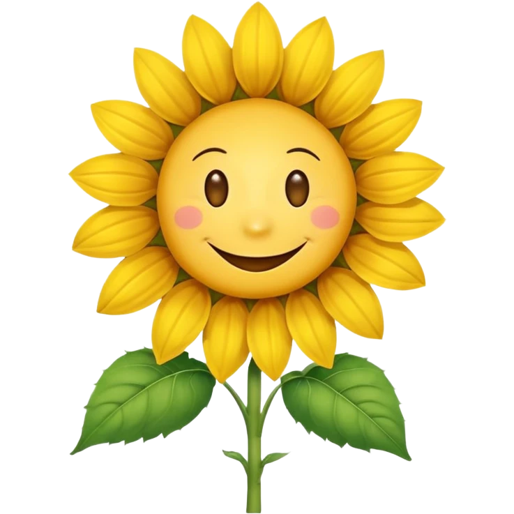 Smiley Sunflower emoji