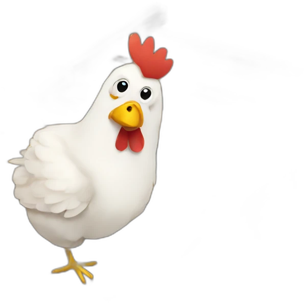 Chicken on a raft emoji