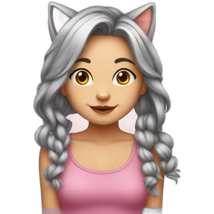 cat-cute-girl emoji