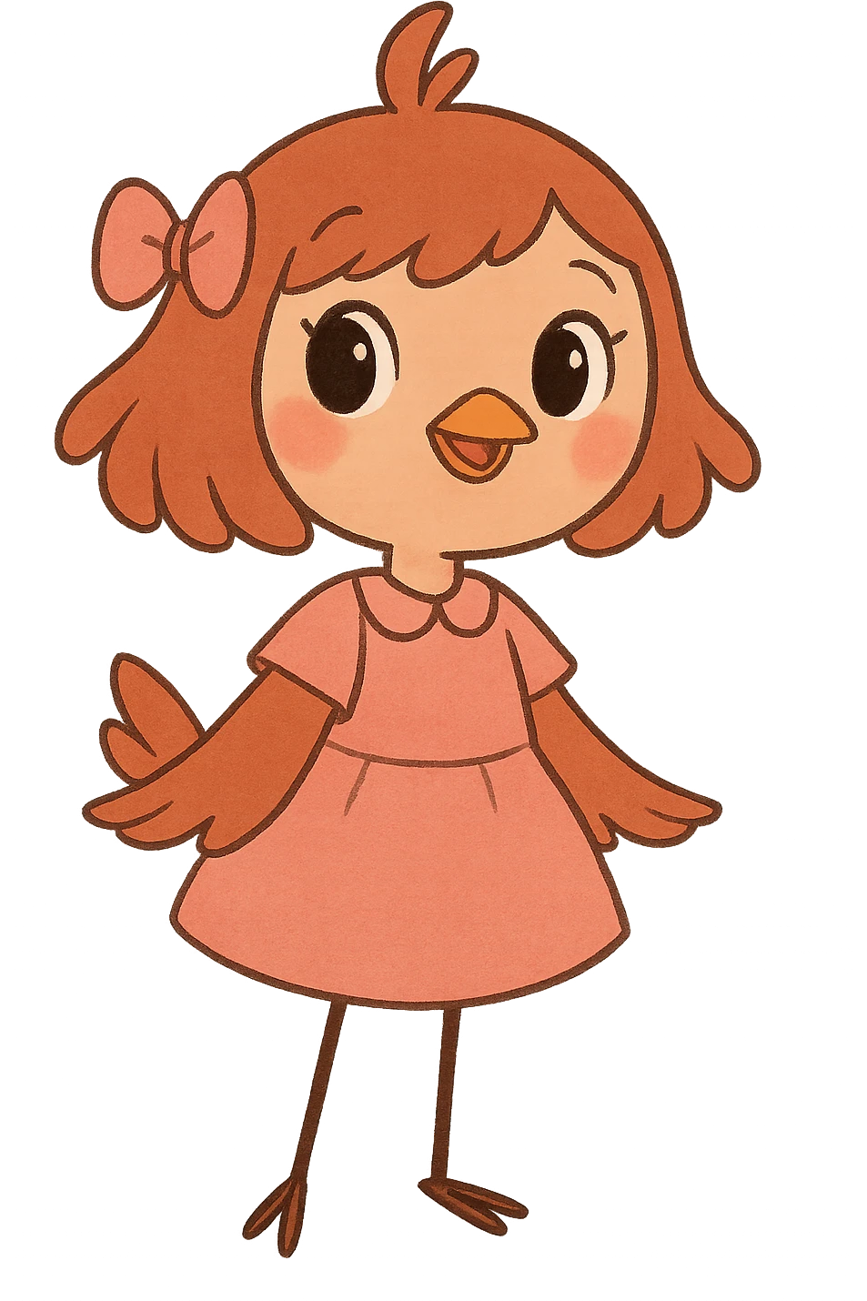 cute bird girl emoji