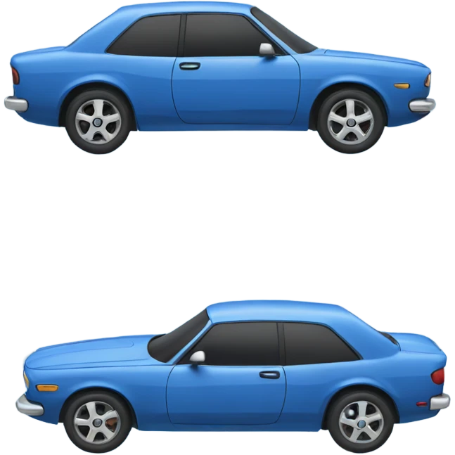 blue car emoji