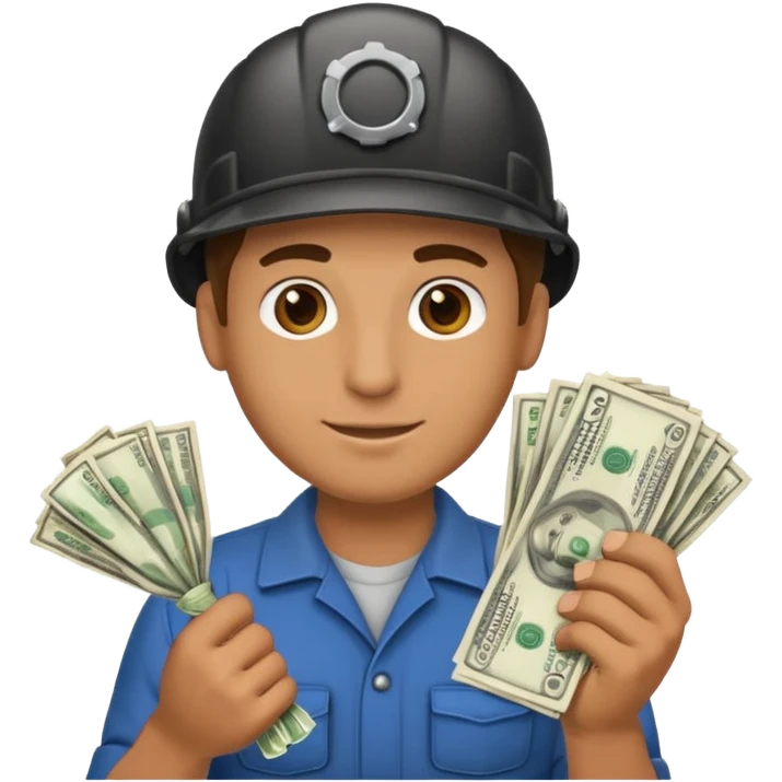mechanic with money emoji