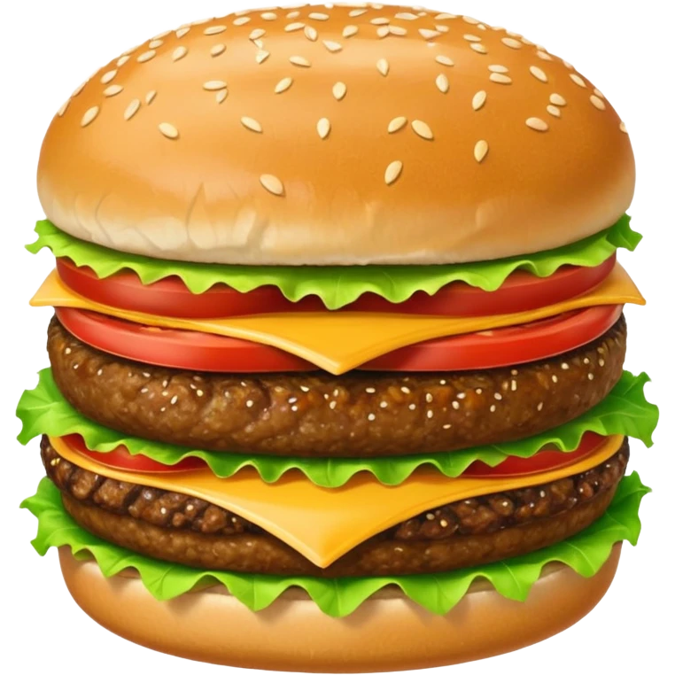 Big Mac, simple and recognizable emoji