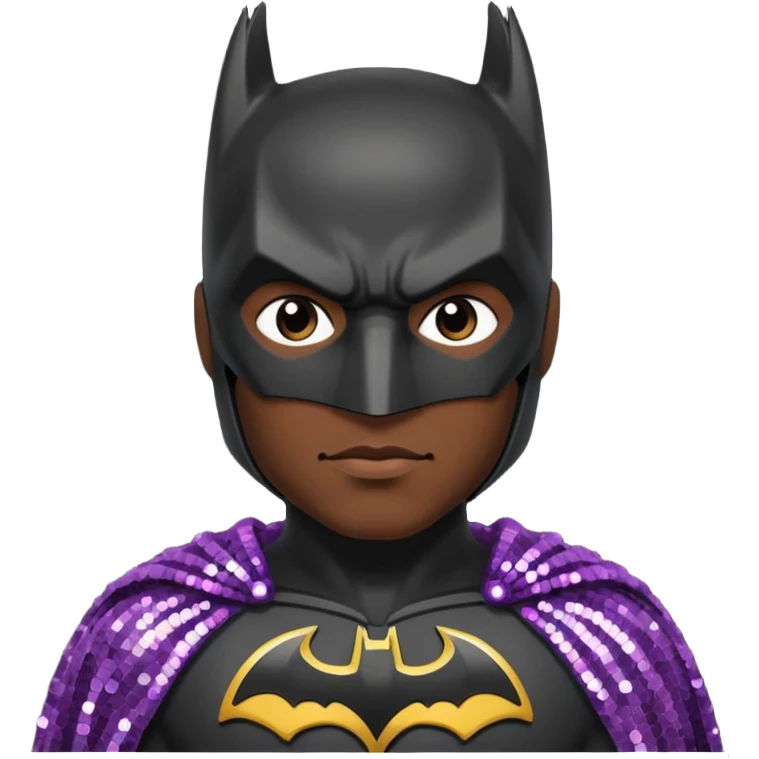 Batman with Sequin Outfit emoji