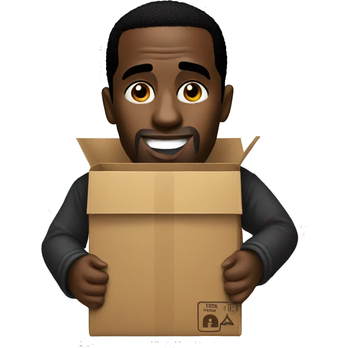 p diddy holds box emoji