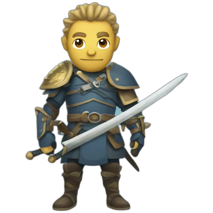 Tuna swordsman emoji