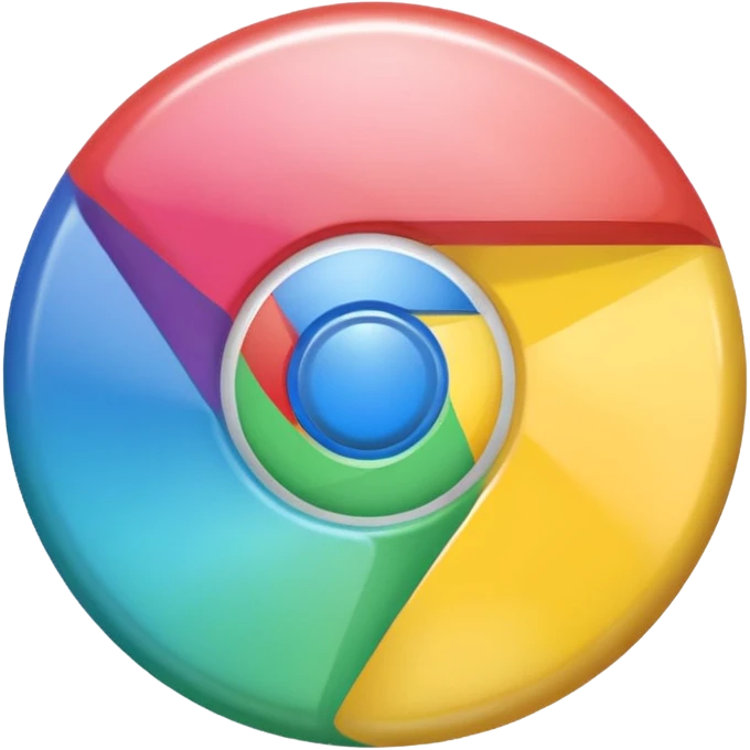 pastel google chrome logo emoji