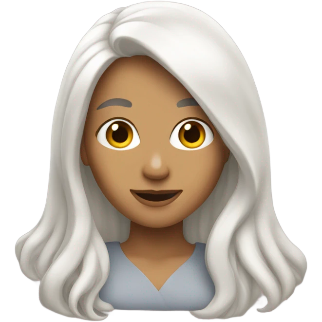 White haired woman emoji