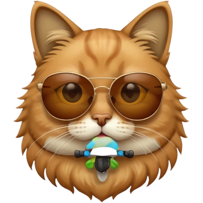Cat wearing sunglasses emoji