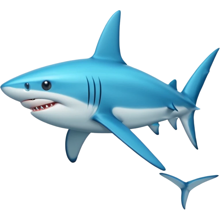 blue shark ocean emoji