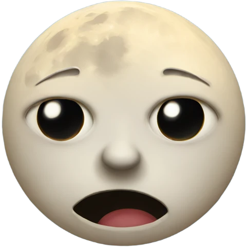 Crazy full moon emoji