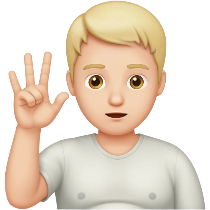 pregnant man flipping off emoji