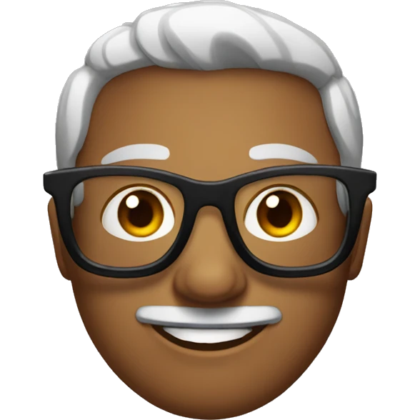 Doğ with glasses emoji