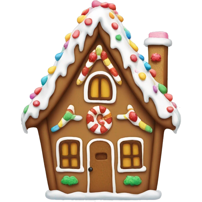 gingerbread house emoji