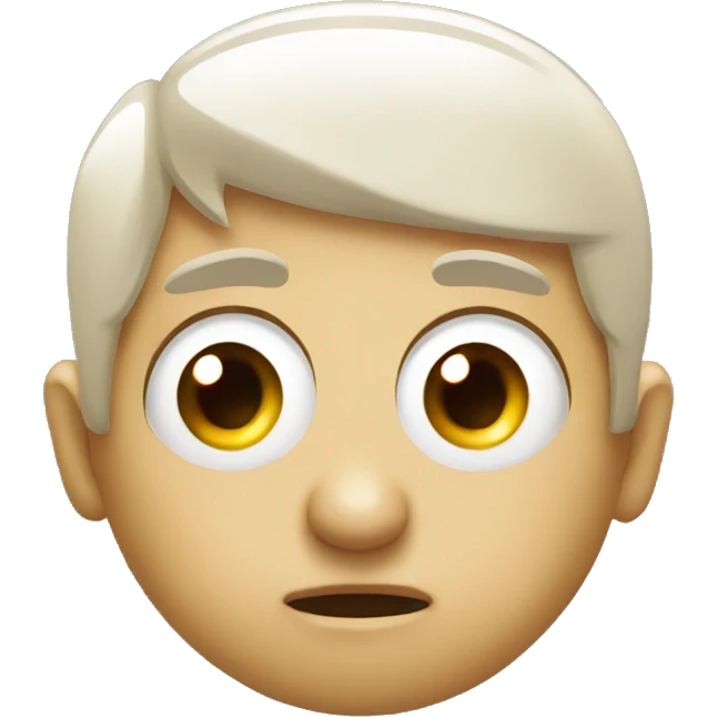 minus eyes and plus mouth emoji