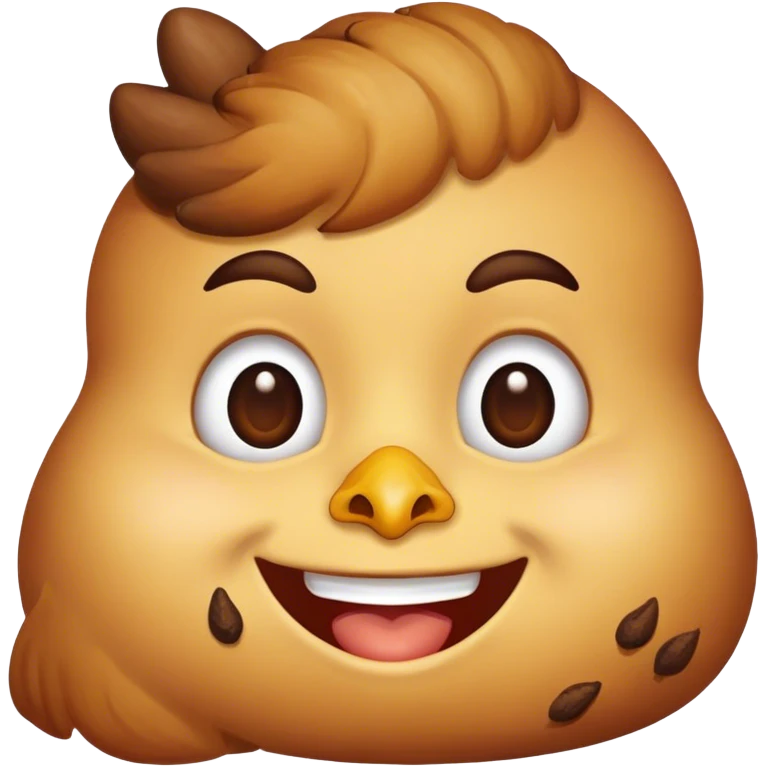 chicken poop man  emoji