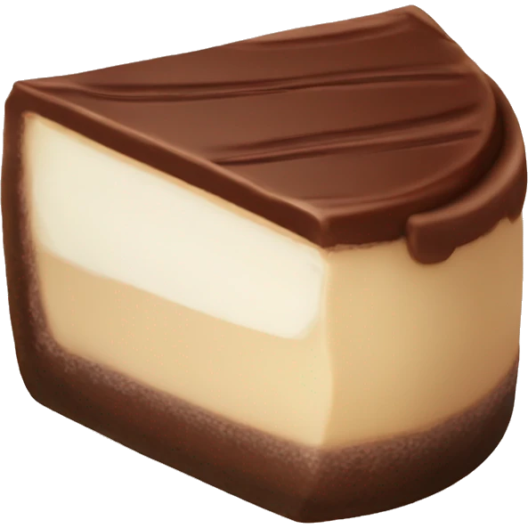 Chocolate cheesecake  emoji