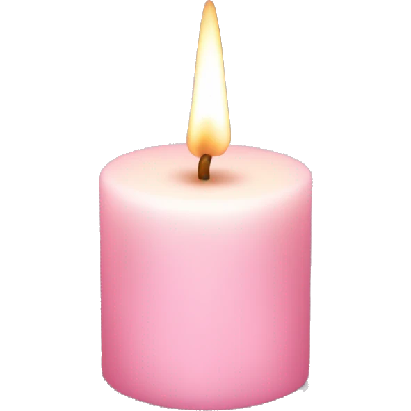 Light pink magic candle  emoji