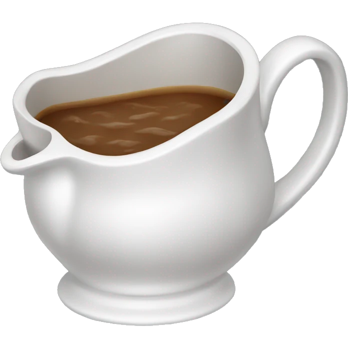 gravy boat filled with gravy emoji