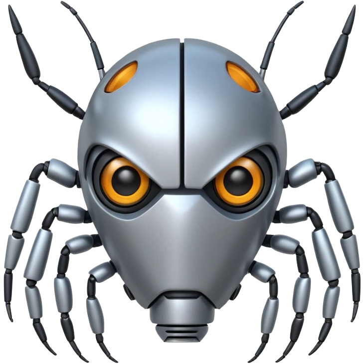robot bug head emoji