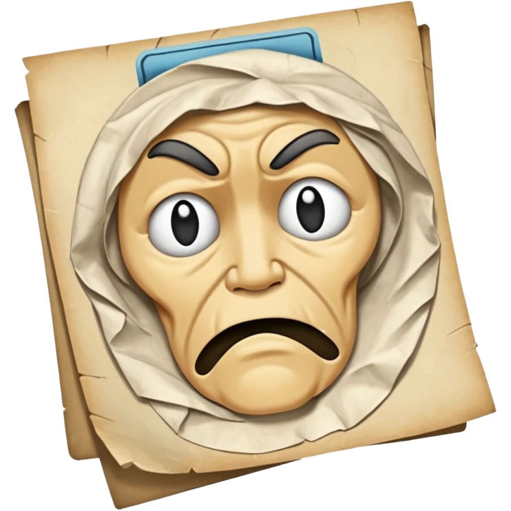 A paper that says penance time emoji