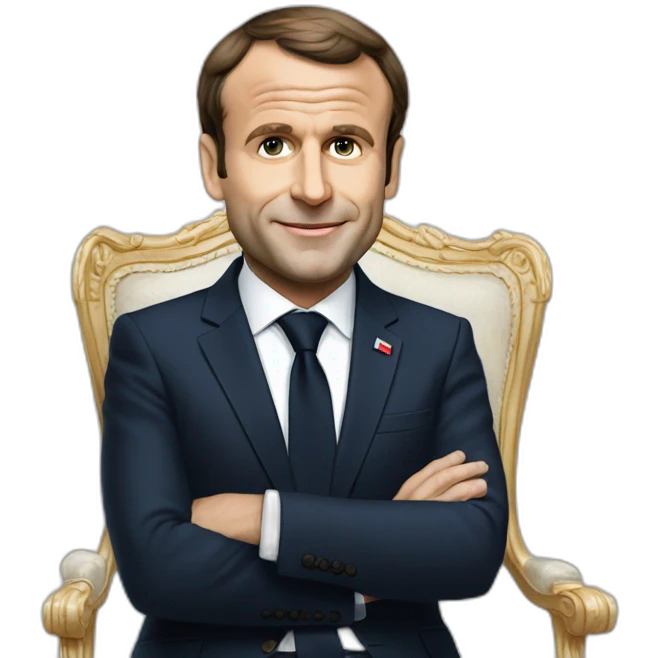 Macron french president emoji
