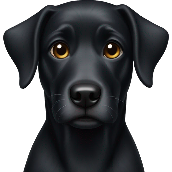 Black dog emoji