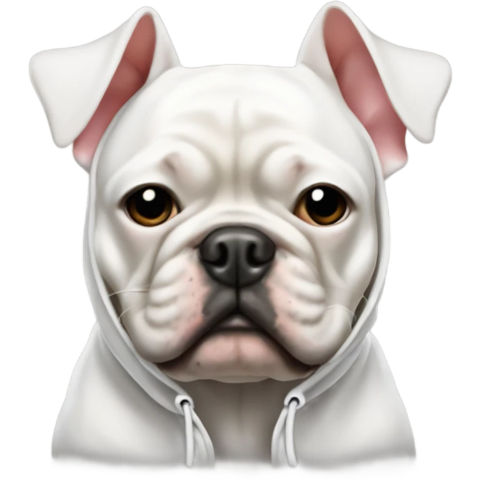 French bull dog w hood emoji