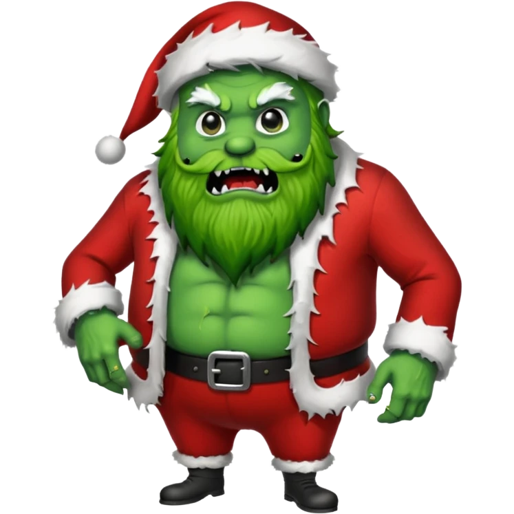 monster santa emoji