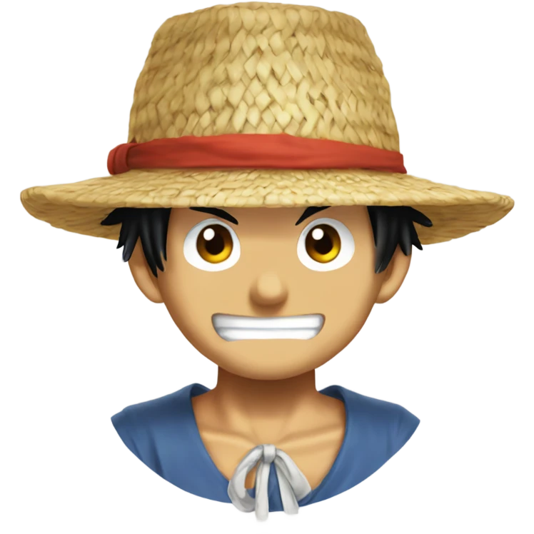 Luffy chapeau de paille  emoji