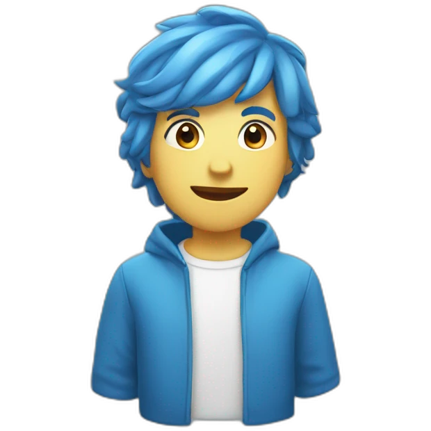 Cœur bleu  emoji