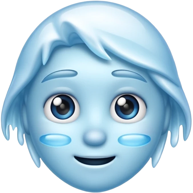 frozen emoji blue emoji