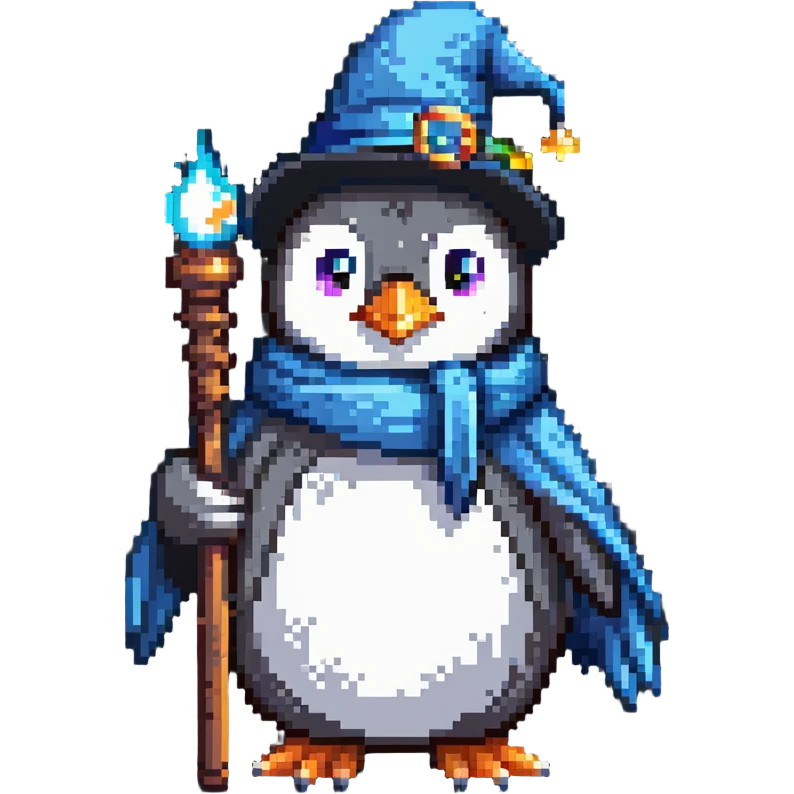 penguin wizard emoji