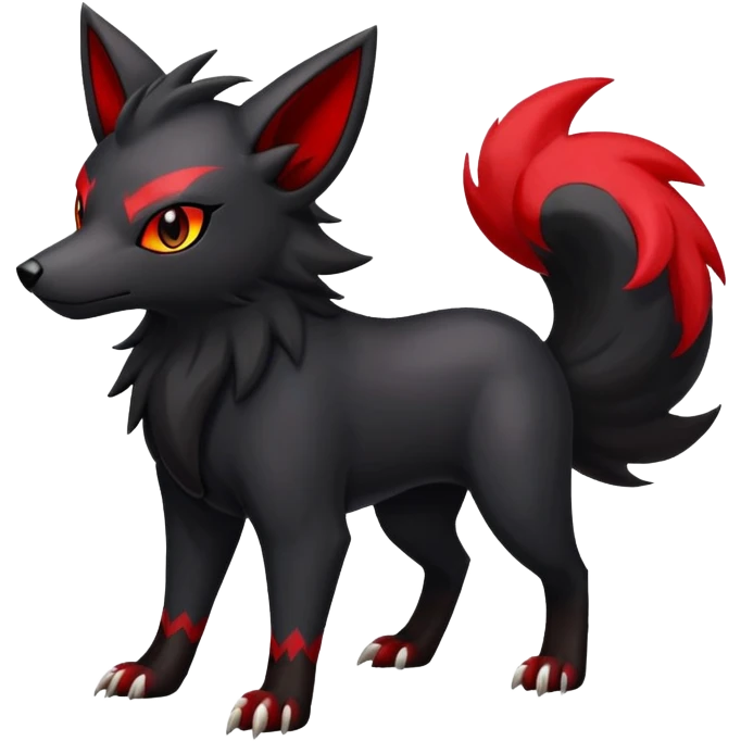 Houndoom-Zorua (full body) emoji