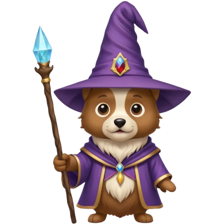 Dog wizard emoji