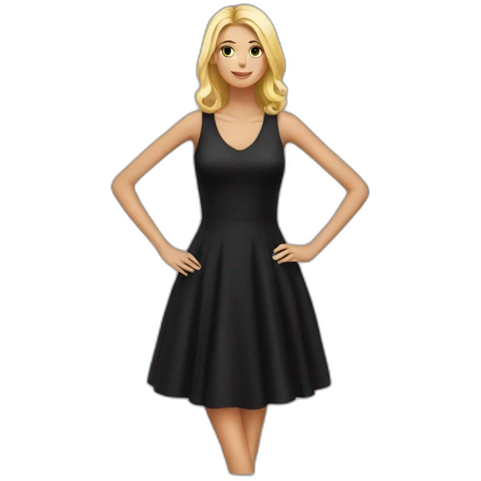 Black dress emoji
