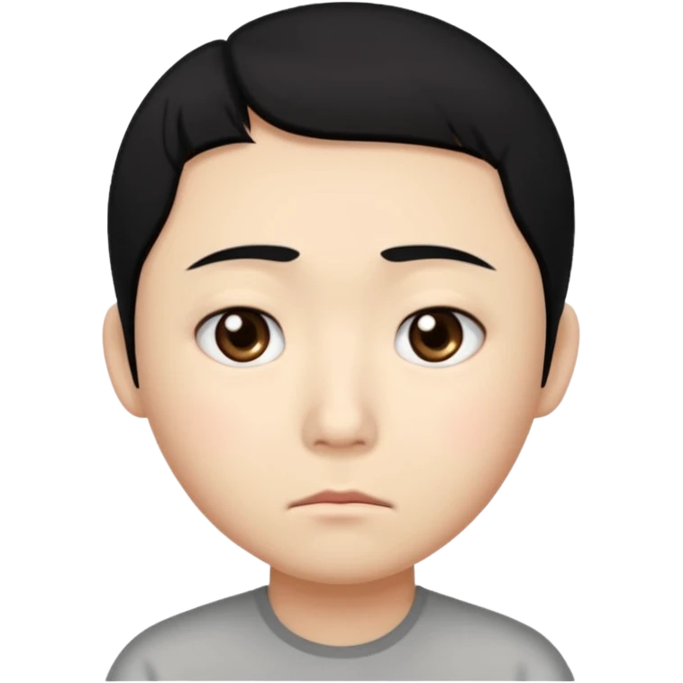 Sad narrow-eyed Chinese emoji