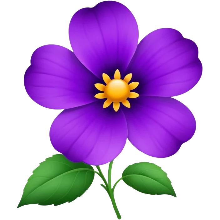violet flower emoji