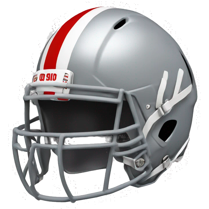 Ohio state football helmet emoji