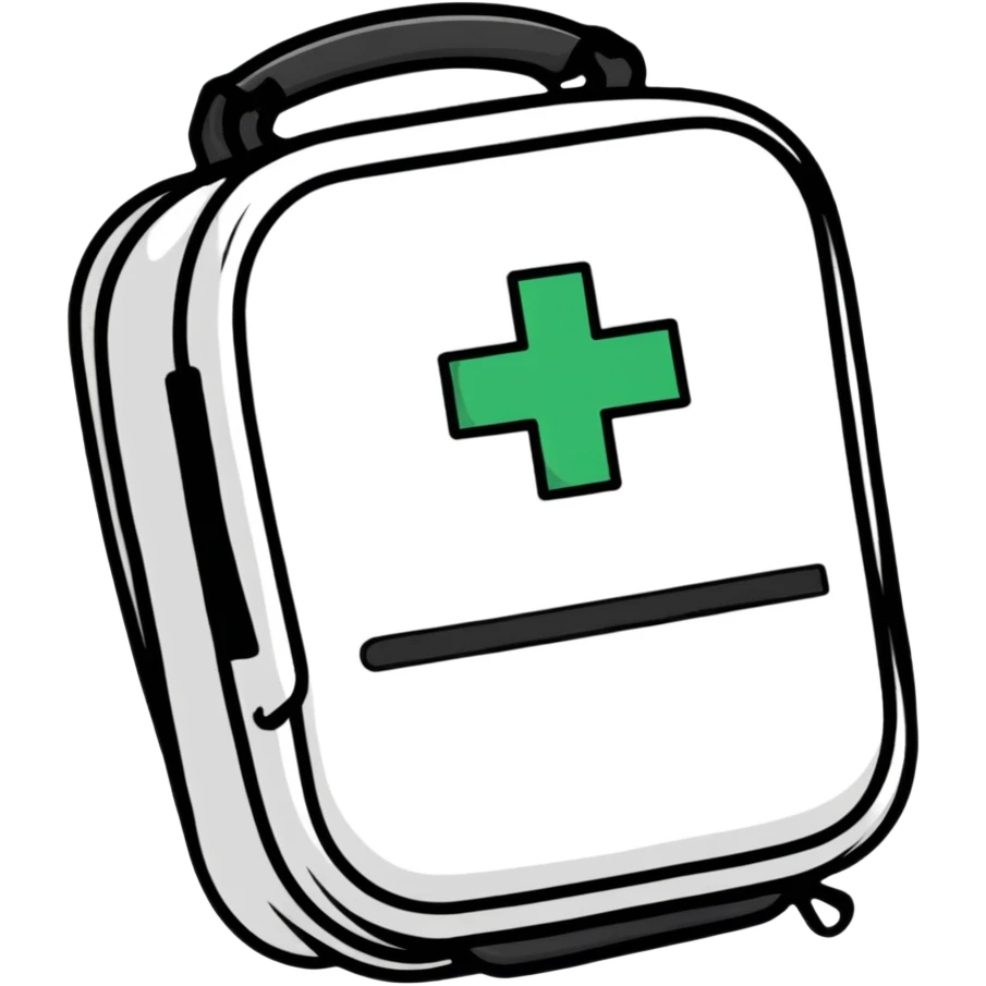 compact portable first aid kit case emoji