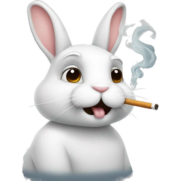 bunny smoking emoji