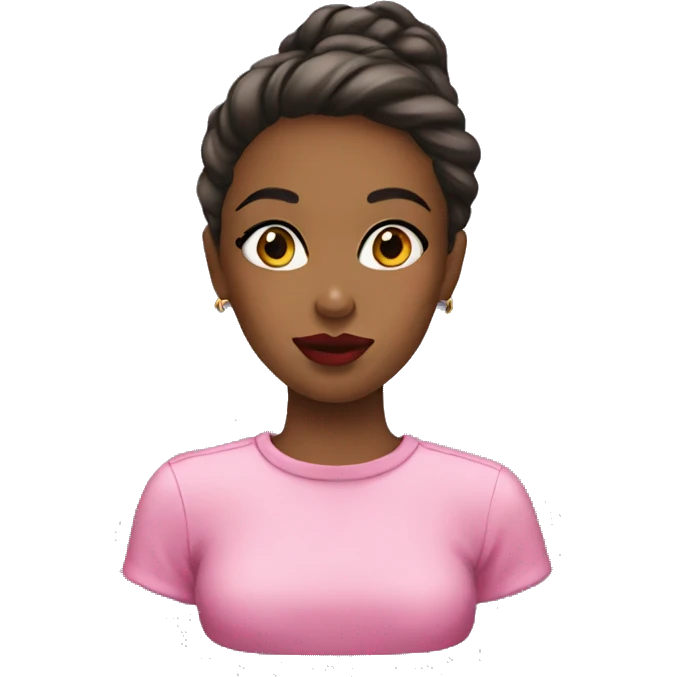 Girl with lipgloss  emoji