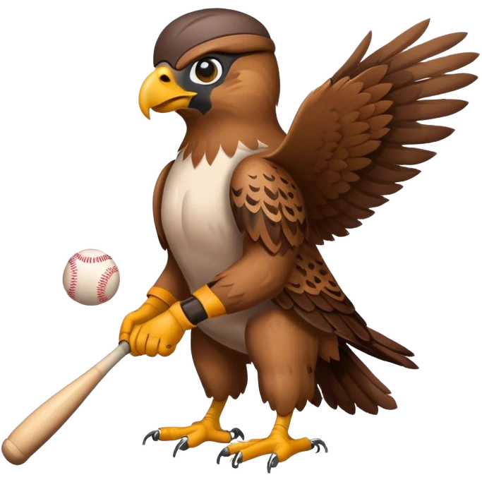 baseball playing hawk emoji