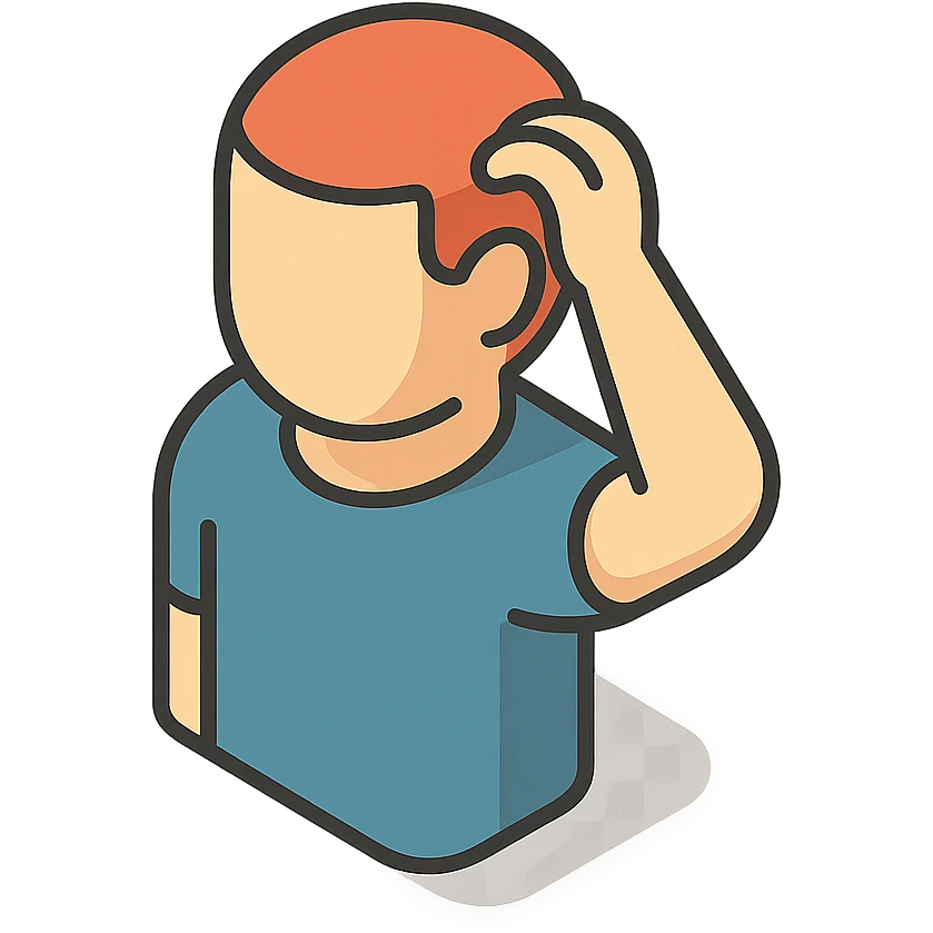 человек чешет затылок emoji