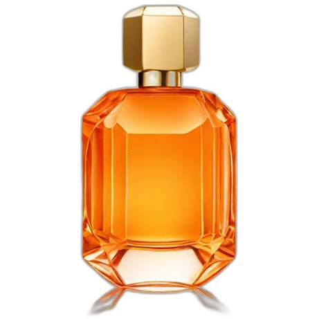 Iconic Luxury Octogonal Crystal Fragrance Bottle Orange Tint emoji