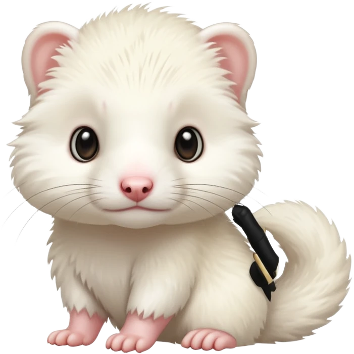 White ferret  emoji